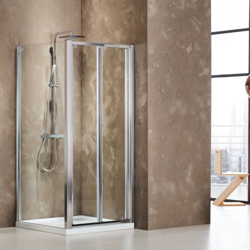 ΚΑΜΠΙΝΑ ΠΟΡΤΑ ΝΤΟΥΖΙΕΡΑΣ Devon Primus Plus BI-FOLD BI 90 T & 1 x N86/185-100 ΠΡΟΦΙΛ ΠΡΟΕΚΤΑΣΗΣ 89,5-92,5 x h 185 cm