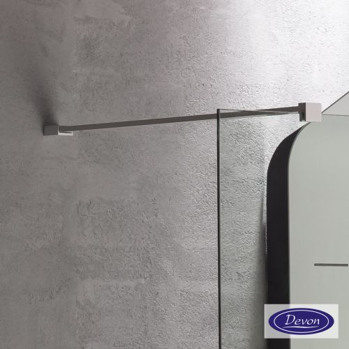 ΔΙΑΧΩΡΙΣΤΙΚΟ ΠΑΝΕΛ ΝΤΟΥΣ Devon Iwis Walk-in IW 130 C White Matt 127-129 x h 200 cm