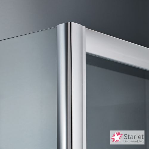 ΚΑΜΠΙΝΑ ΝΤΟΥΖΙΕΡΑΣ ΗΜΙΚΥΚΛΙΚΗ Starlet Quadrant QS 90 Clear 90x90xh 180 cm