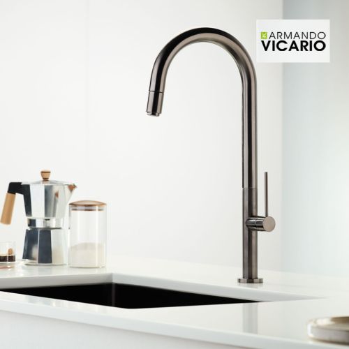 ΜΠΑΤΑΡΙΑ ΚΟΥΖΙΝΑΣ ΜΕ ΝΤΟΥΣ Armando Vicario TOZO 48780 Black Brushed