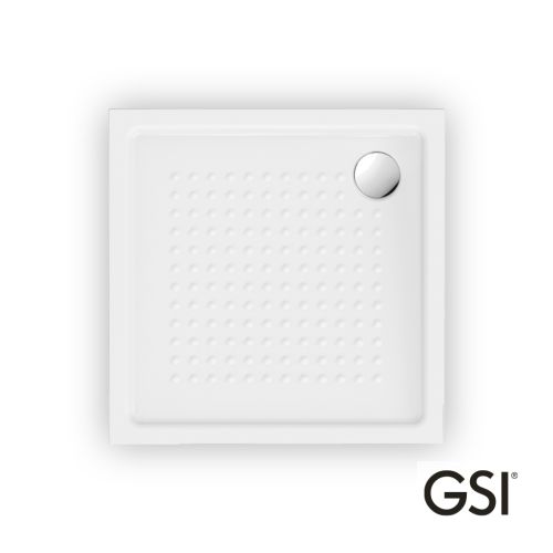 ΝΤΟΥΖΙΕΡΑ ΠΟΡΣΕΛΑΝΗΣ ΤΕΤΡΑΓΩΝΗ GSI Slim 4384-300 ANTISLIP WHITE 80x80x4,5 cm