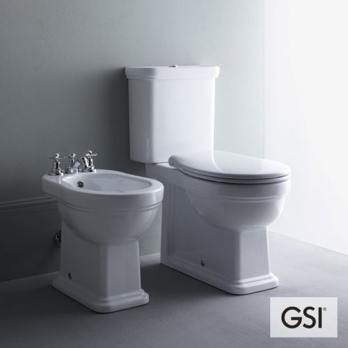 ΛΕΚΑΝΗ WC ΧΑΜΗΛΗΣ ΠΙΕΣΗΣ ΠΙΣΩ/ΚΑΤΩΣΤΟΜΙΑ ΚΟΜΠΛΕ GSI CLASSIC 871700C White Glossy 70,5x37 cm