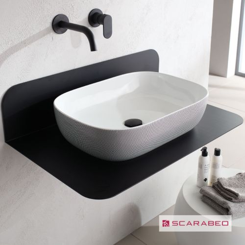 ΝΙΠΤΗΡΑΣ ΕΠΙΤΡΑΠΕΖΙΟΣ SCARABEO GLAM Color 1804 POIS BLACK 56 x 39 cm