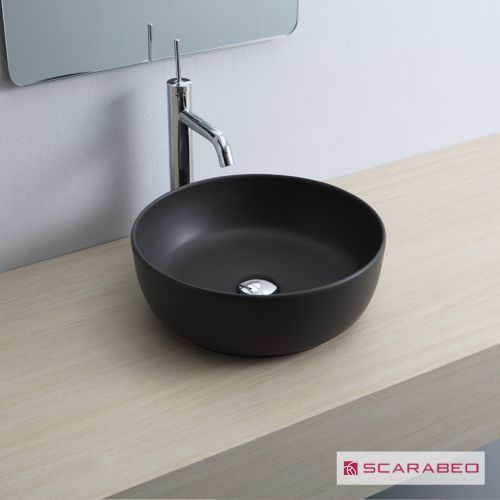 ΝΙΠΤΗΡΑΣ ΕΠΙΤΡΑΠΕΖΙΟΣ SCARABEO GLAM 1807 ARDESIA (BLACK MATT) Ø39 cm