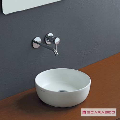 ΝΙΠΤΗΡΑΣ ΕΠΙΤΡΑΠΕΖΙΟΣ SCARABEO GLAM Color 1808 White matt Φ33 cm