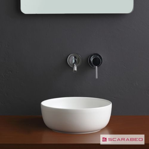 ΝΙΠΤΗΡΑΣ ΕΠΙΤΡΑΠΕΖΙΟΣ SCARABEO GLAM Color 1808 White matt Φ33 cm