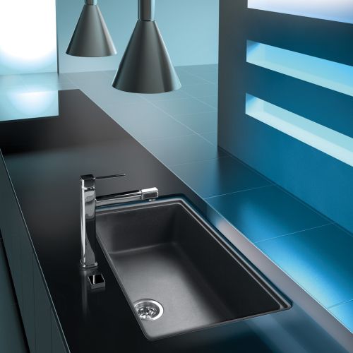 ΝΕΡΟΧΥΤΗΣ ΓΡΑΝΙΤΗ ΥΠΟΚΑΘΗΜΕΝΟΣ Carron Phoenix FIJI 5075U Black 80x46 cm