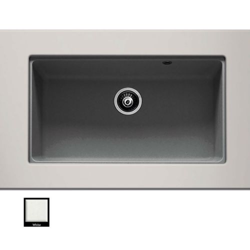 ΝΕΡΟΧΥΤΗΣ ΓΡΑΝΙΤΗ ΥΠΟΚΑΘΗΜΕΝΟΣ Carron Phoenix FIJI 5075U White 80x46 cm