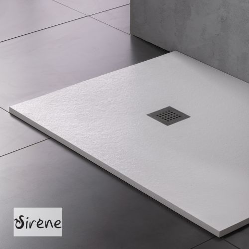 ΝΤΟΥΖΙΕΡΑ Cast Marble (χυτό μάρμαρο) SIRENE SLATE S 10080-301 White Matt 100x80x2,4 cm