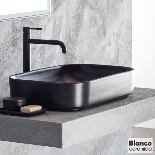 ΝΙΠΤΗΡΑΣ ΕΠΙΤΡΑΠΕΖΙΟΣ BIANCO Ceramica CENTRO 34060-401 Black Matt 60 x 40 cm