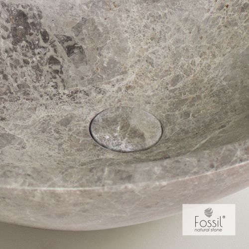 ΤΑΠΑ - ΚΑΛΥΜΜΑ ΒΑΛΒΙΔΑΣ ΝΙΠΤΗΡΑ  FOSILL Natural Marble Tundra Grey