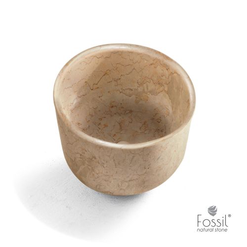 ΝΙΠΤΗΡΑΣ ΜΑΡΜΑΡΙΝΟΣ ΕΠΙΤΡΑΠΕΖΙΟΣ FOSSIL BUCKET Marble MR 42-500 Beige Ø 42 cm h 35 cm