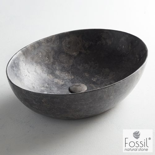 ΝΙΠΤΗΡΑΣ ΜΑΡΜΑΡΙΝΟΣ ΕΠΙΤΡΑΠΕΖΙΟΣ FOSSIL MALIN Marble MR 55-410 Grey 55 x 41 cm
