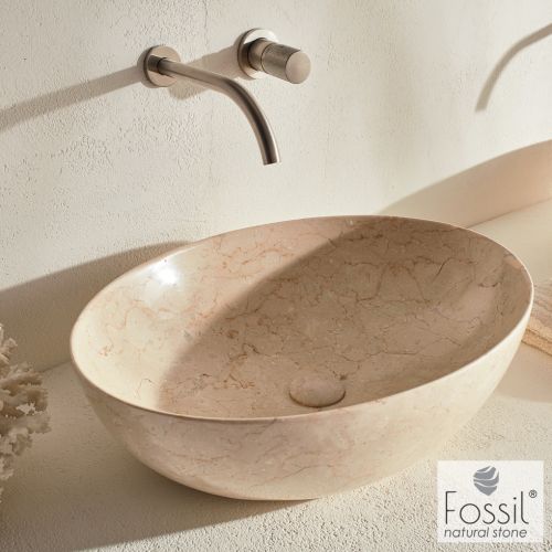 ΝΙΠΤΗΡΑΣ ΜΑΡΜΑΡΙΝΟΣ ΕΠΙΤΡΑΠΕΖΙΟΣ FOSSIL MALIN Marble MR 55-500 Beige 55 x 41 cm