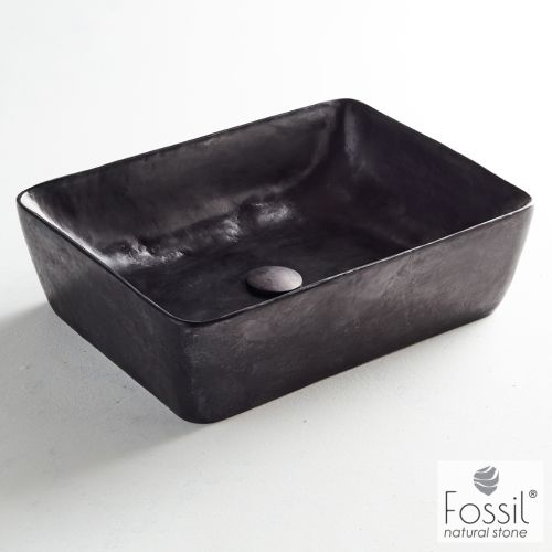 ΝΙΠΤΗΡΑΣ ΜΑΡΜΑΡΙΝΟΣ ΕΠΙΤΡΑΠΕΖΙΟΣ FOSSIL JADE Marble MS 60-400 Black 60 x 38 cm