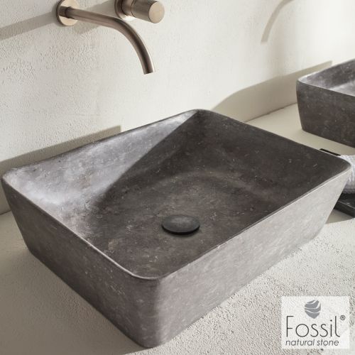 ΝΙΠΤΗΡΑΣ ΜΑΡΜΑΡΙΝΟΣ ΕΠΙΤΡΑΠΕΖΙΟΣ FOSSIL JADE Marble MS 60-410 Grey 60 x 38 cm