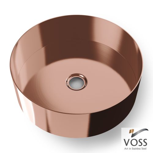 ΝΙΠΤΗΡΑΣ ΕΠΙΤΡΑΠΕΖΙΟΣ INOX 304 VOSS MILO Rose Gold Brushed PVD Ø 33cm