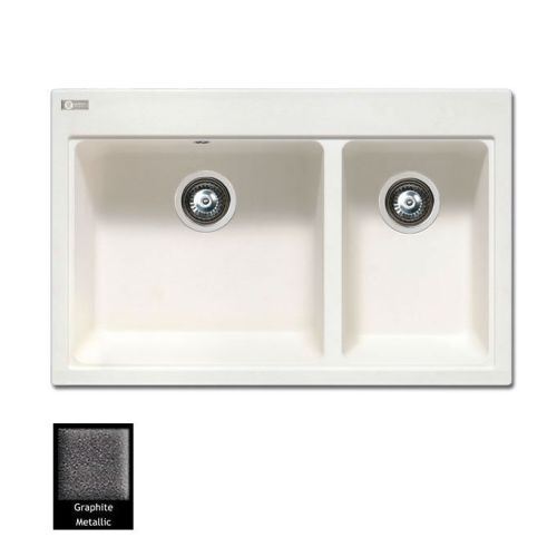 ΝΕΡΟΧΥΤΗΣ ΓΡΑΝΙΤΗ Carron Phoenix FIJI 5200 Graphite 80x52 cm