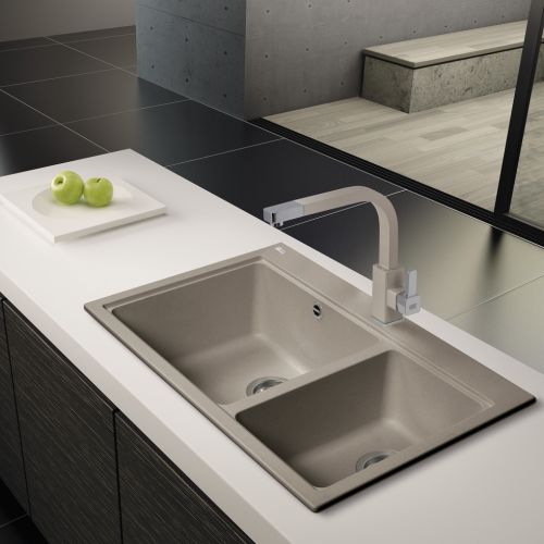 ΝΕΡΟΧΥΤΗΣ ΓΡΑΝΙΤΗ Carron Phoenix FIJI 5200 Oyster 80x52 cm