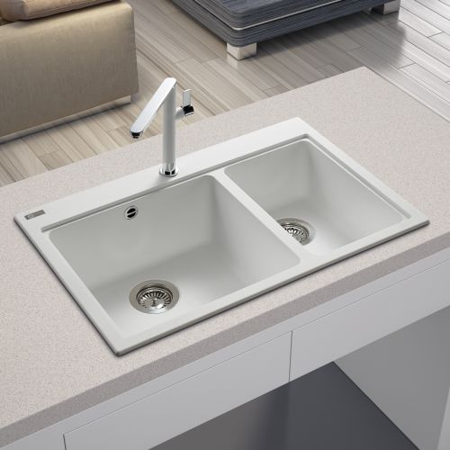 ΝΕΡΟΧΥΤΗΣ ΓΡΑΝΙΤΗ Carron Phoenix FIJI 5200 White 80x52 cm