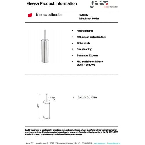 ΠΙΓΚΑΛ ΕΠΙΔΑΠΕΔΙΟ GEESA Nemox 6510 Chrome