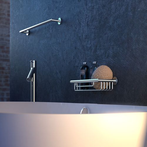 ΕΠΙΤΟΙΧΗ ΣΠΟΓΓΟΘΗΚΗ - ΜΠΟΥΚΑΛΟΘΗΚΗ GEESA Nemox 6514 Chrome