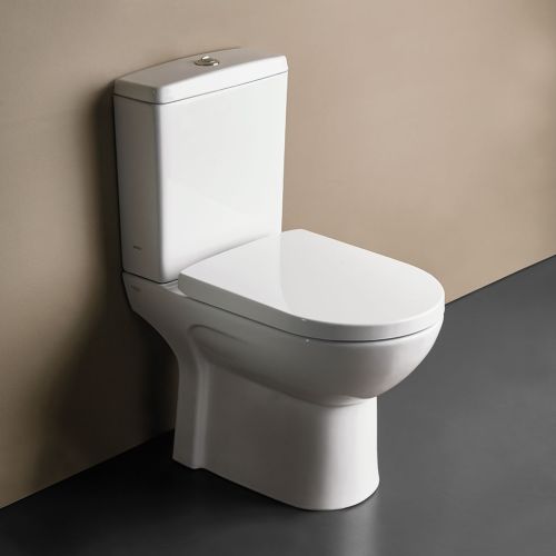ΛΕΚΑΝΗ WC ΧΑΜΗΛΗΣ ΠΙΕΣΗΣ ΠΙΣΩ/ΚΑΤΩΣΤΟΜΙΑ ΚΟΜΠΛΕ SEREL VELA 671600 White 61x35,5 cm