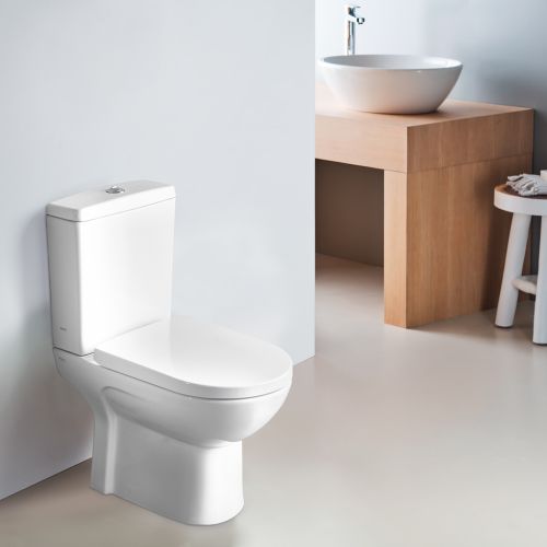 ΛΕΚΑΝΗ WC ΧΑΜΗΛΗΣ ΠΙΕΣΗΣ ΠΙΣΩ/ΚΑΤΩΣΤΟΜΙΑ ΚΟΜΠΛΕ SEREL VELA 671600 White 61x35,5 cm