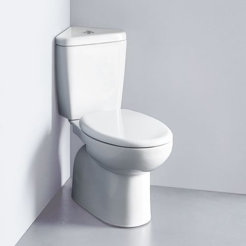 ΛΕΚΑΝΗ WC ΧΑΜΗΛΗΣ ΠΙΕΣΗΣ ΓΩΝΙΑΚΗ ΠΙΣΩΣΤΟΜΙΑ ΚΟΜΠΛΕ SEREL FRIENDLY 670600R White 76,5x35,5 cm