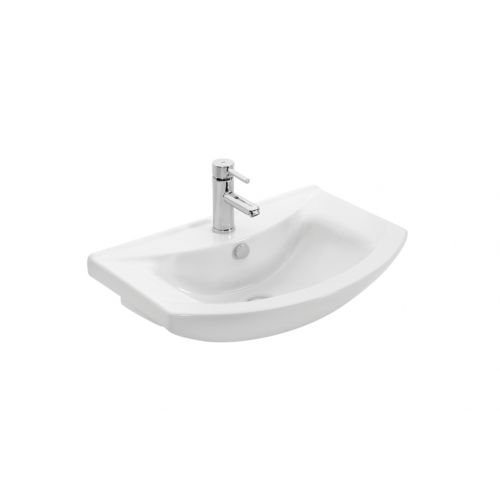 ΕΠΙΠΛΟ ΜΠΑΝΙΟΥ Drop RITMO 55 White ΜΕ ΚΑΘΡΕΠΤΗ 55cm