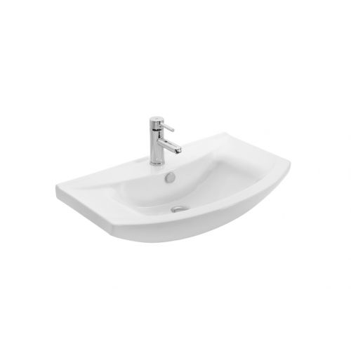 ΕΠΙΠΛΟ ΜΠΑΝΙΟΥ Drop RITMO 65 White ΜΕ ΚΑΘΡΕΠΤΗ 65cm