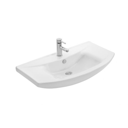 ΕΠΙΠΛΟ ΜΠΑΝΙΟΥ Drop RITMO 75 White ΜΕ ΚΑΘΡΕΠΤΗ 75cm