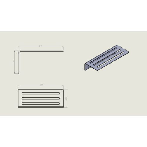 ΡΑΦΙΕΡΑ ΜΕ ΑΓΚΙΣΤΡΑ ΤΟΙΧΟΥ VERDI STRANTZA 7231301 White Matt 60 cm