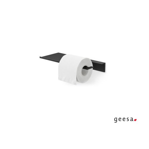 ΧΑΡΤΟΘΗΚΗ ΤΟΙΧΟΥ ΜΕ ΕΤΑΖΕΡΑ GEESA LEEV 8209/28 Black Matt 28cm