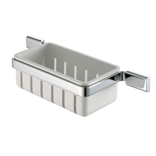 ΕΠΙΤΟΙΧΗ ΣΠΟΓΓΟΘΗΚΗ - ΜΠΟΥΚΑΛΟΘΗΚΗ GEESA Aim 8414 White Matt / Chrome