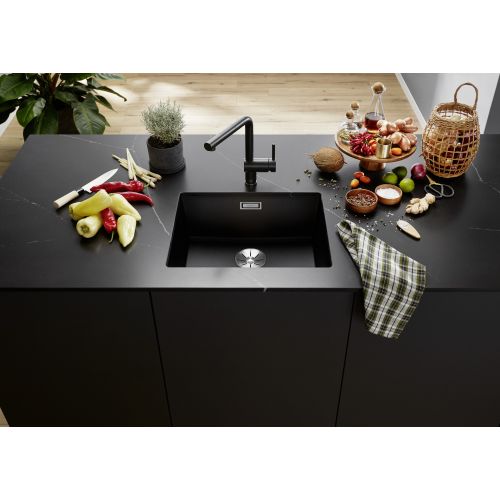 ΝΕΡΟΧΥΤΗΣ ΓΡΑΝΙΤΗ ΥΠΟΚΑΘΗΜΕΝΟΣ BLANCO SUBLINE 500 U Volcano Grey 53x46 cm