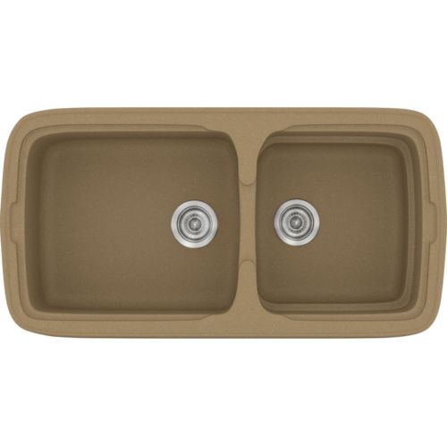 ΝΕΡΟΧΥΤΗΣ ΕΝΘΕΤΟΣ ΣΥΝΘΕΤΙΚΟΣ ΓΡΑΝΙΤΗ SANITEC Natura 305 Metallic Coffee  (96x51 cm)