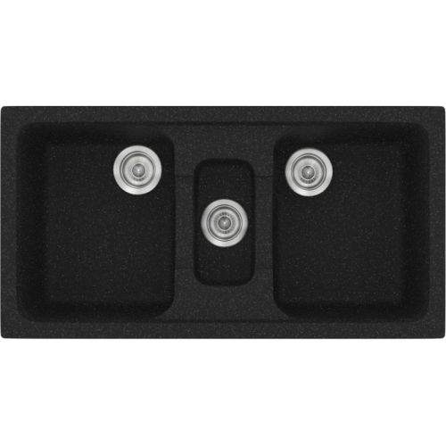 ΝΕΡΟΧΥΤΗΣ ΕΝΘΕΤΟΣ ΣΥΝΘΕΤΙΚΟΣ ΓΡΑΝΙΤΗ SANITEC Harmony 325 Granite Black (97x51 cm)