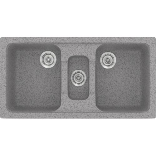 ΝΕΡΟΧΥΤΗΣ ΕΝΘΕΤΟΣ ΣΥΝΘΕΤΙΚΟΣ ΓΡΑΝΙΤΗ SANITEC Harmony 325 Granite Grey (97x51 cm)