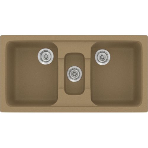 ΝΕΡΟΧΥΤΗΣ ΕΝΘΕΤΟΣ ΣΥΝΘΕΤΙΚΟΣ ΓΡΑΝΙΤΗ SANITEC Harmony 325 Metallic Coffee (97x51 cm)