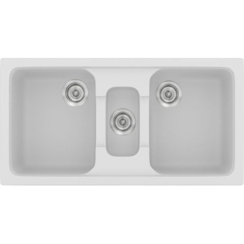 ΝΕΡΟΧΥΤΗΣ ΕΝΘΕΤΟΣ ΣΥΝΘΕΤΙΚΟΣ ΓΡΑΝΙΤΗ SANITEC Harmony 325 White (97x51 cm)