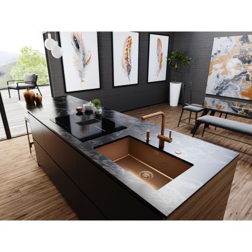 ΝΕΡΟΧΥΤΗΣ ΥΠΟΚΑΘΗΜΕΝΟΣ FRANKE MYTHOS Masterpiece BXM  210/110-68 Copper PVD 72,5 x 45 cm R13