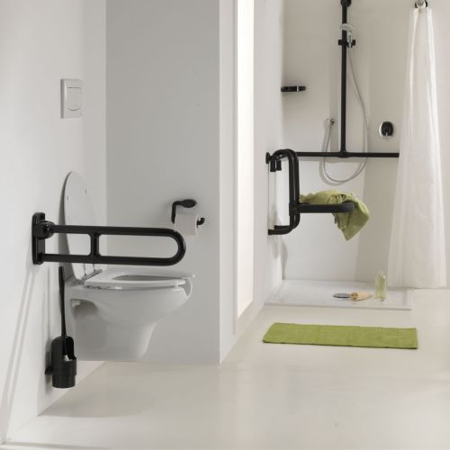 ΚΡΕΜΑΣΤΗ ΛΕΚΑΝΗ WC ΑΜΕΑ ΜΕ ΚΑΛΥΜΜΑ ΚΑΙ ΚΑΘΙΣΜΑ PONTE GIULIO 130 Series B40-CAO-0226 White 36,5x54,5x39 cm