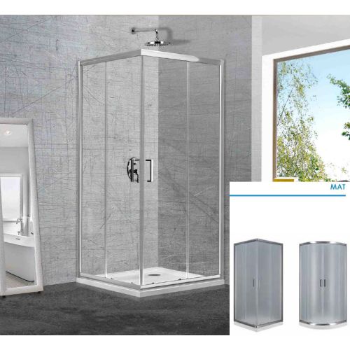 ΚΑΜΠΙΝΑ ΝΤΟΥΖΙΕΡΑΣ ΤΕΤΡΑΓΩΝΗ Aquarelle Clever 10 110C Mat 110x110x190 cm