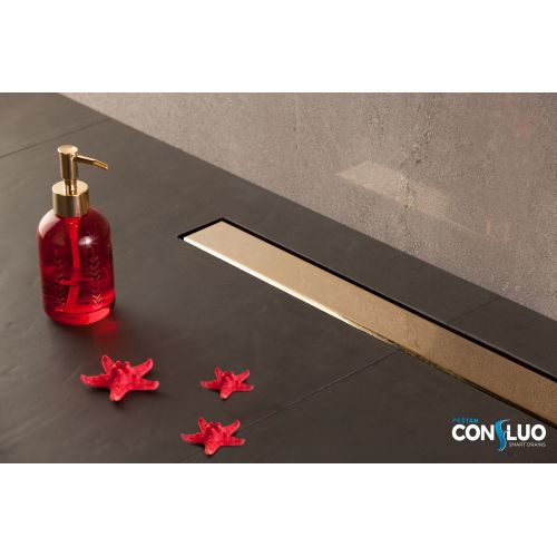 ΣΥΣΤΗΜΑ ΑΠΟΧΕΤΕΥΣΗΣ KARAG PRESTAN CONFLUO FRAMELESS LINE 300 24K GOLD 30cm