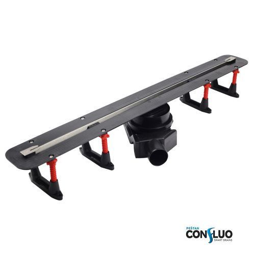 ΣΥΣΤΗΜΑ ΑΠΟΧΕΤΕΥΣΗΣ KARAG PRESTAN CONFLUO PREMIUM SLIM LINE 550 ΜΕΤΑΛΛΙΚΟ INOX 55 cm