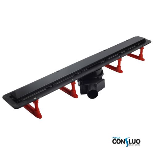 ΣΥΣΤΗΜΑ ΑΠΟΧΕΤΕΥΣΗΣ KARAG PRESTAN CONFLUO FRAMELESS LINE 300 BLACK GLASS 30cm