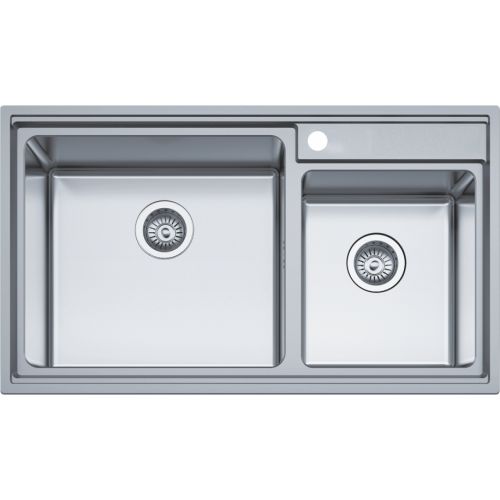 ΝΕΡΟΧΥΤΗΣ ΕΝΘΕΤΟΣ MACART Crystal N-175 Inox Λείος 86x50 cm