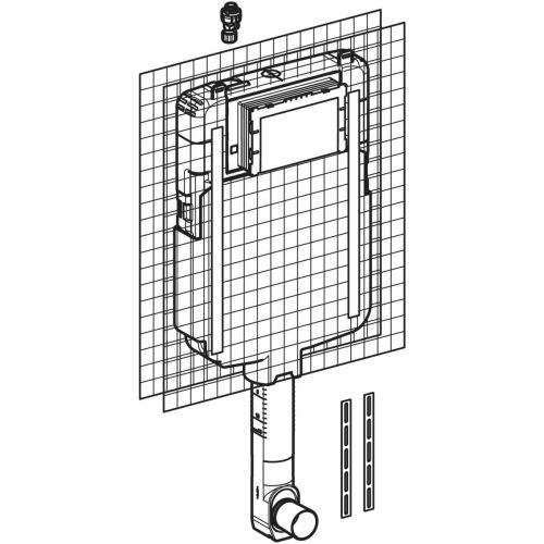 ΚΑΖΑΝΑΚΙ ΕΝΤΟΙΧΙΖΟΜΕΝΟ GEBERIT Sigma Line Kombifix 109.791.00.1 ΓΙΑ ΕΠΙΔΑΠΕΔΙΑ ΛΕΚΑΝΗ