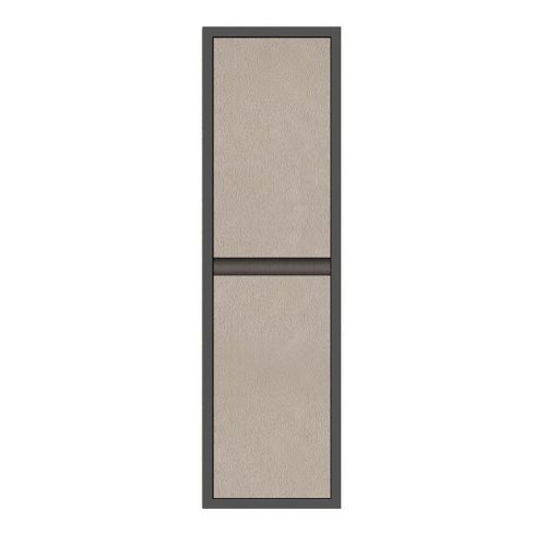 ΕΠΙΠΛΟ ΜΠΑΝΙΟΥ ΚΡΕΜΑΣΤH ΣΤΗΛΗ MARTIN PLYWOOD ELITE Smoke Grey 35  35x30x130 cm ΚΟΝΤΡΑ ΠΛΑΚΕ ΘΑΛΑΣΣΗΣ
